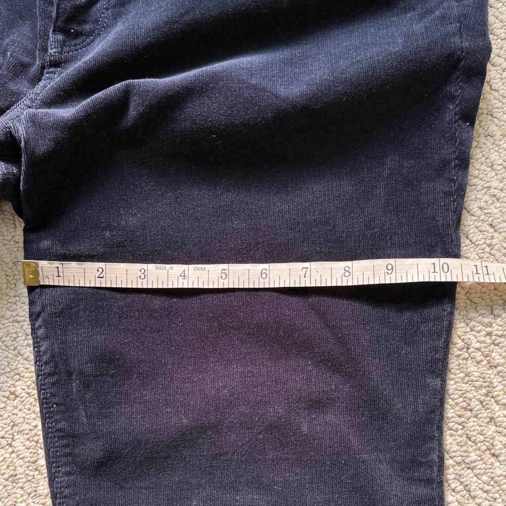 Elie Tahari Dark Blue Corduroy Trousers - Picture 8 of 12